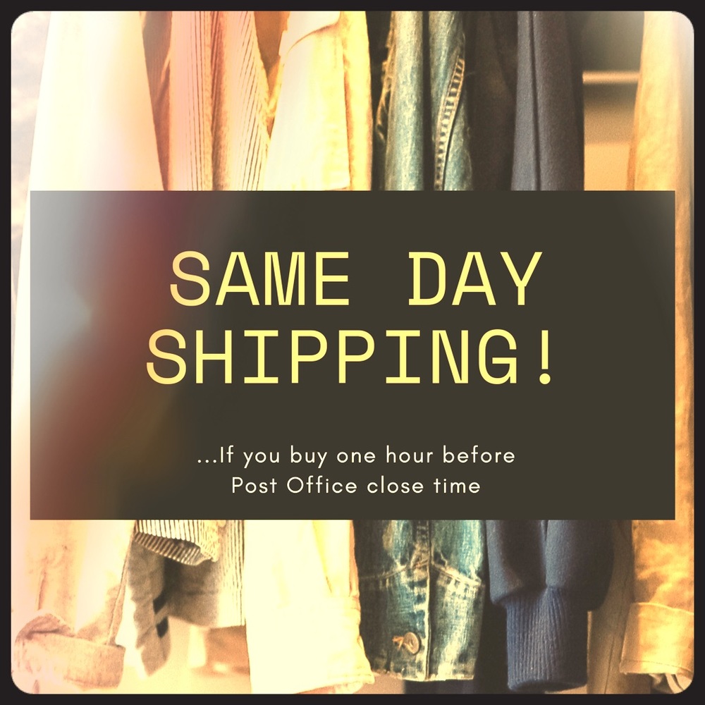 Same day shipping!